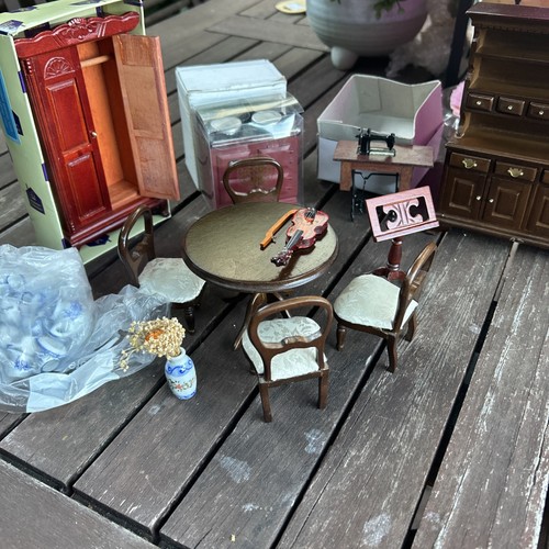 Dolls house furniture - house, wardrobe