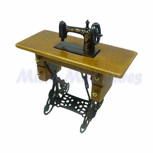Dolls house treadle sewing - dolls,