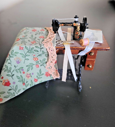 Dolls house treadle - house,