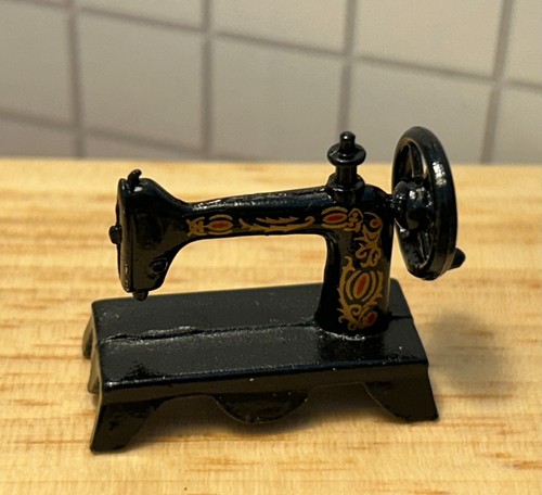 Doll house black sewing - house,